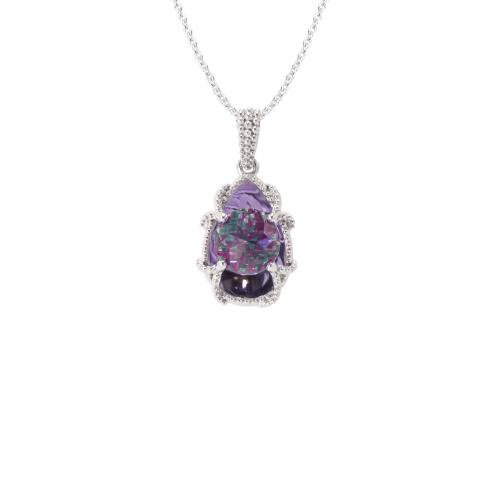 Amethyst DavinChi Cut Pendant